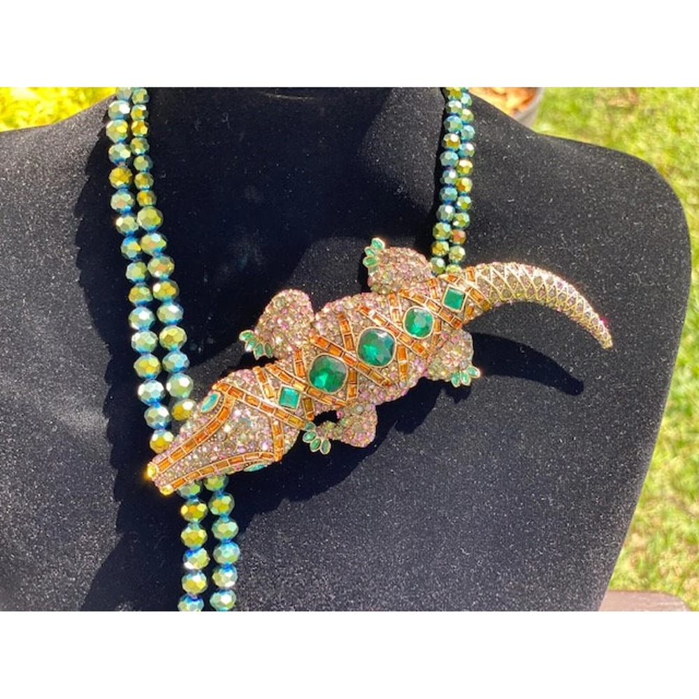 NEW Heidi Daus Ali-Gorgeous Beaded Crystal Drop Necklace